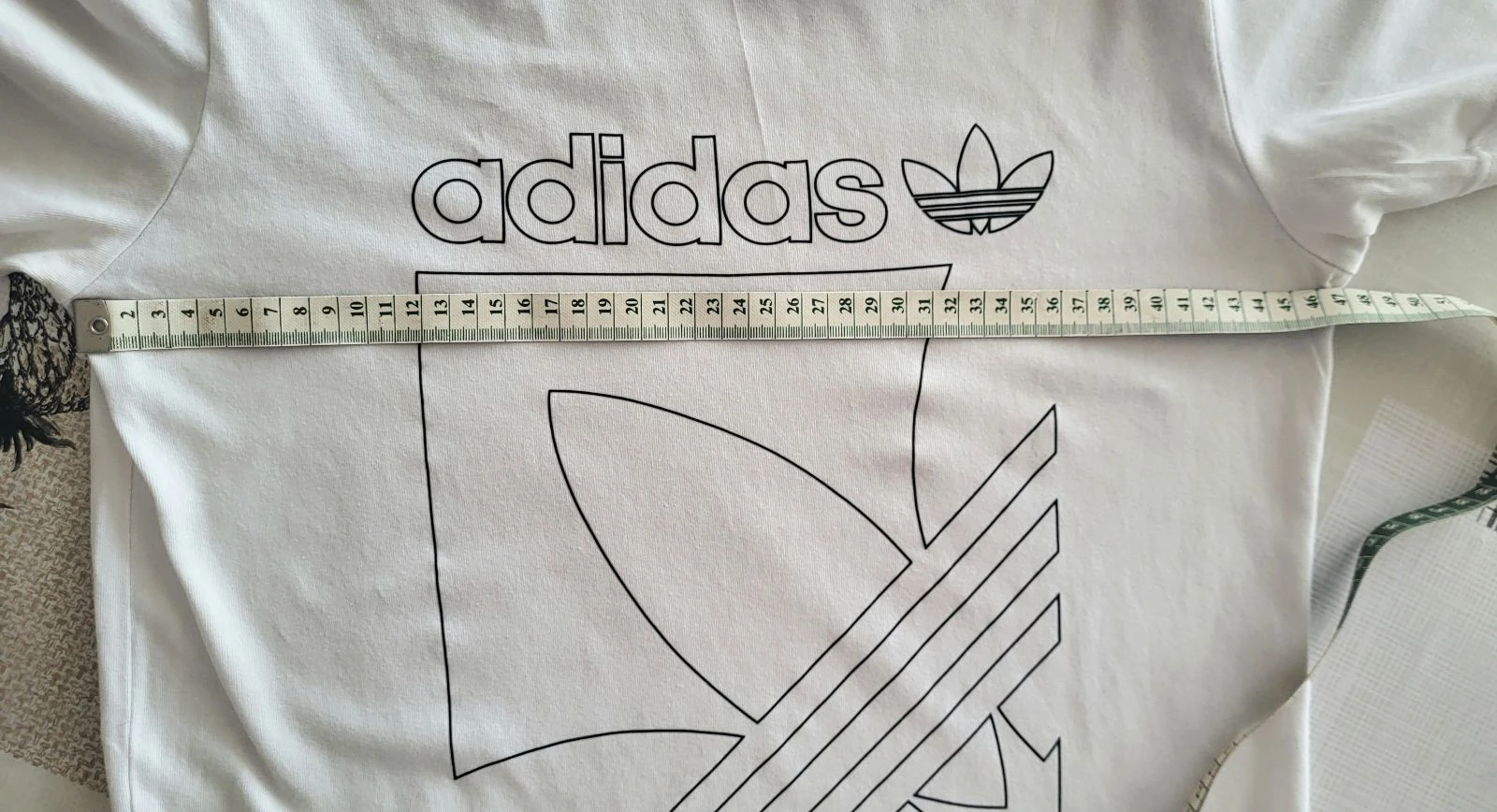 Adidas Originals T-Shirt TXS-White Background & Black Stripes Regular Fit-100%Cotton in VB – photo 9